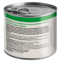 Мнямс консервы паштет из кролика с овощами для собак всех пород 