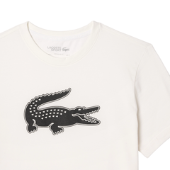 Теннисная футболка Lacoste SPORT 3D Print Crocodile Breathable Jersey T-shirt - white