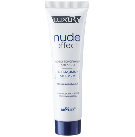 Luxury Крем тональный Nude Effect невидимый макияж универс.тон 30 мл. Белита