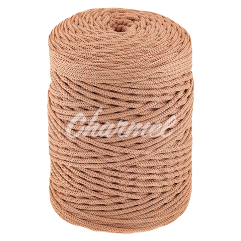 Peach polyester cord 4 mm