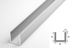 Швеллер Лука 20*20*20*1,5 Шв 09.2000.500 без окраса