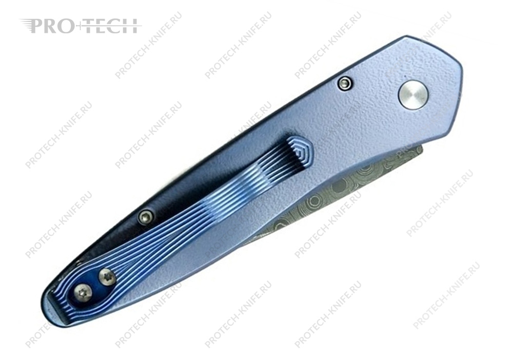 Нож Pro-Tech Newport Custom Titanium MOP - фотография 