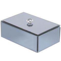 Шкатулка для украшений, стекло, 19.5х12.5х7 см, с зеркалом, Y6-2089