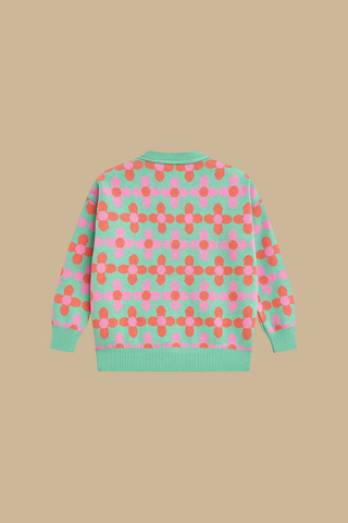 Трикотажный кардиган Pink Flowers