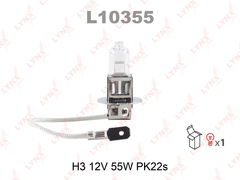 Лампа H3 12V 55W Pk22s LYNXauto L10355