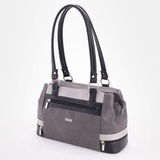 Сумка Саломея 847 мульти итальянский серо-черный