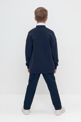 брюки  для мальчика  ТК 46143/темно-синий