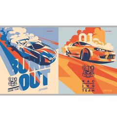 Тетрадь 48л., А5, клетка, Проф-Пресс "Тачки для дрифта", гребень, мелованный картон