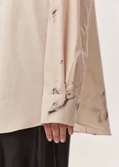 Рубашка WITH LOVE молочного цвета