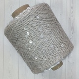 Пряжа Shine Paillettes 63120 прозрачный на серо-бежевом