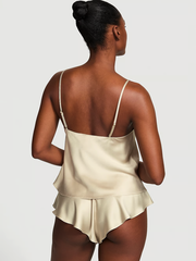 VERY SEXY САТИНОВЫЙ КОМПЛЕКТ МАЙКА С ШОРТАМИ