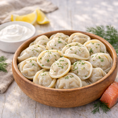 Пельмени с лососем / 500 гр