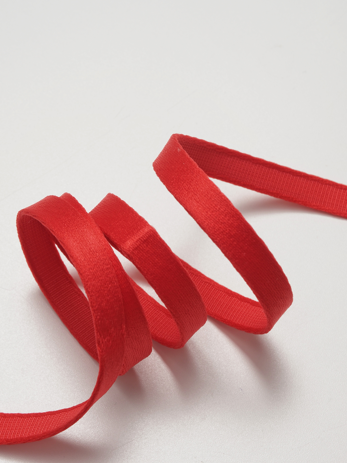 Туннельная лента красная бесшовная ширина 10 мм