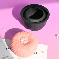 Силиконовая форма для муссового мини торта (бенто) «Вихрь»