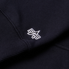 Толстовка Alpha Industries Essential Hoodie Replica Blue (Синяя)
