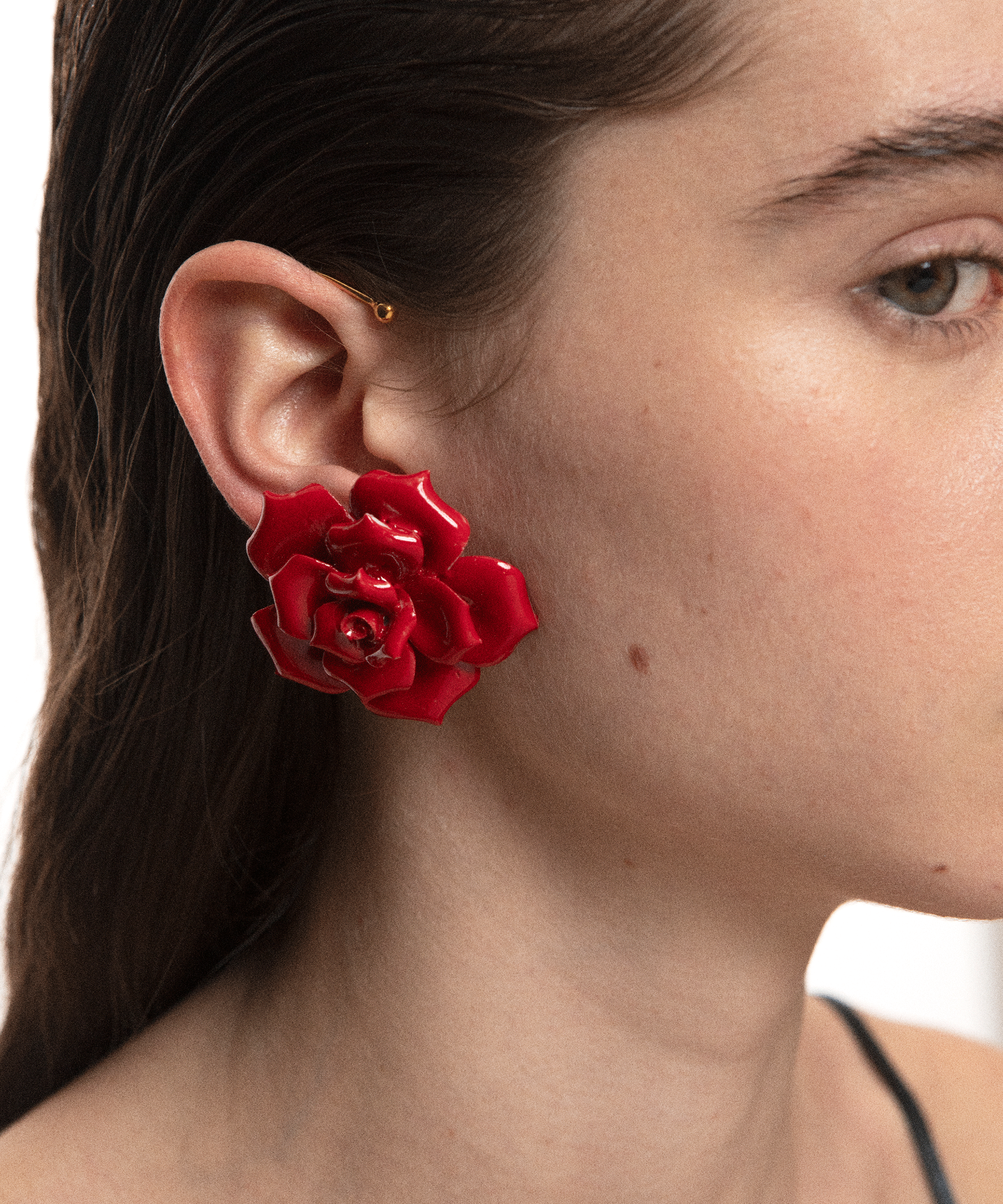 Серьги ROSE BIG RED