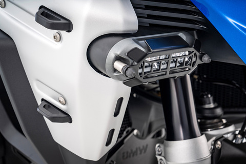 Защита оригинальных дополнительных фар BMW R 1300 GSA, решетка, черная