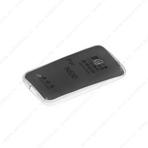 Накладка силиконовая для Nokia N530 черная (прозрачная)