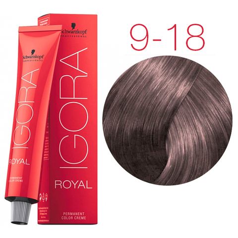 Schwarzkopf Igora Royal 9-18 (Блондин сандрэ красный) - Стойкая крем-краска