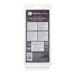 Розовые зажимы на соски с нагревательным эффектом с вибрацией Heated Nipple Teasers - 
