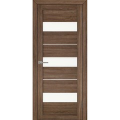 Купить Межкомнатная дверь экошпон Uberture 2126 серый велюр остеклённая