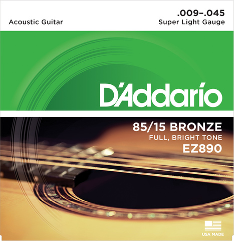 D`ADDARIO EZ890 SET ACOUS GTR 85/15 SUP LITE