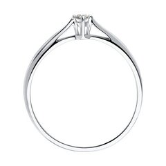 1011498 - Помолвочное кольцо из белого золота с бриллиантом