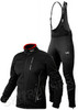Утеплённый лыжный костюм 905 Victory Code Speed Up Black A2 красный ворот / с высокой спинкой мужской