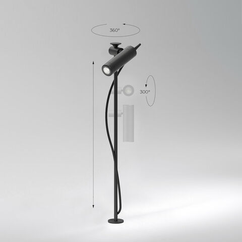 Грунтовый светодиодный светильник Elektrostandard Covert 35173/S черный