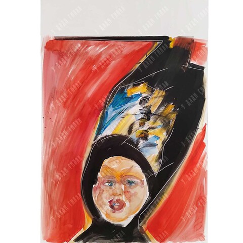 Алексеев Д. Н. Салют. Серия «Театральная». Акварель. 2010