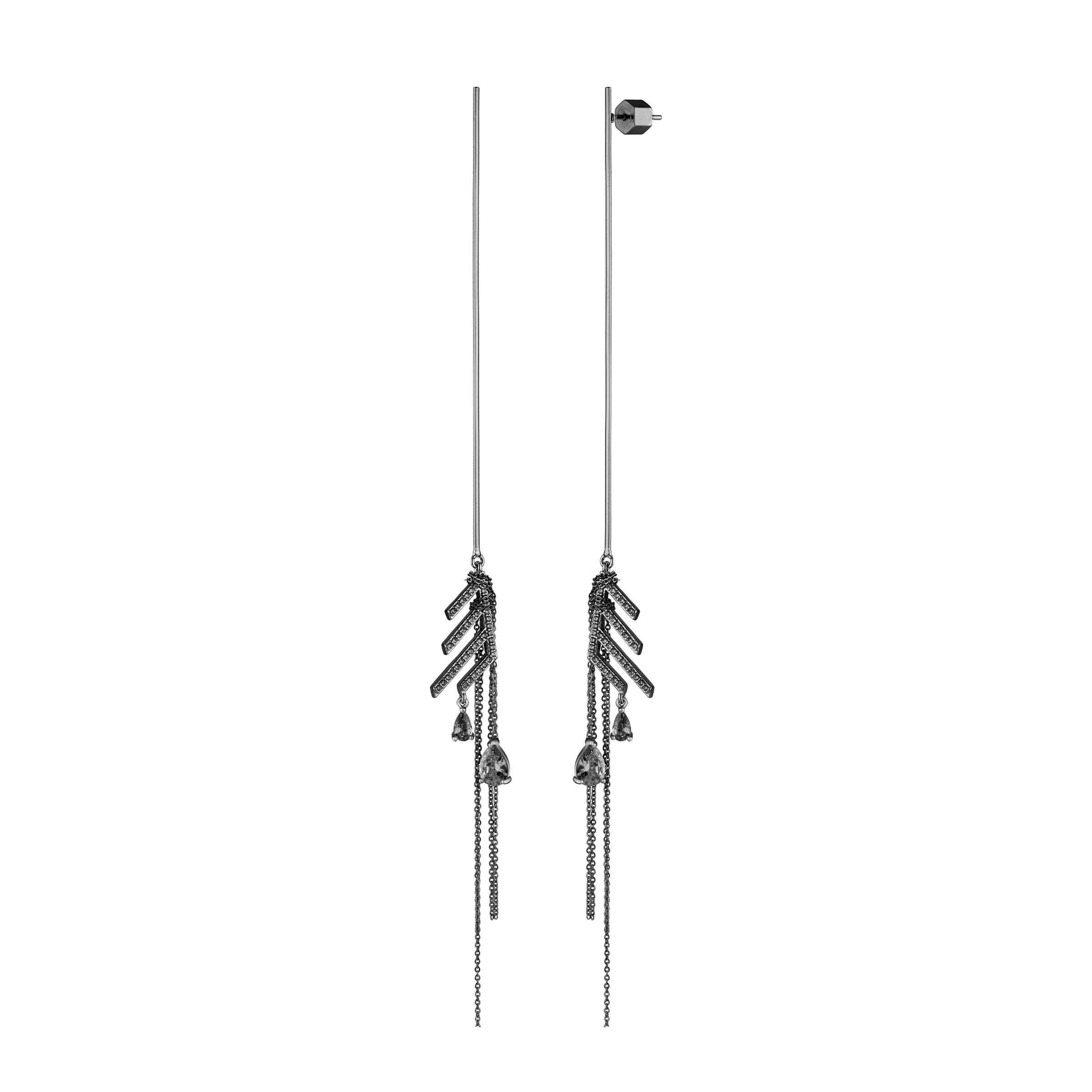 

Серьги Long Earrings Mystery Mist - Black