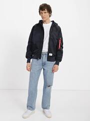 Бомбер Alpha Industries L-2B Hooded Gen II Replica Blue (Синий)