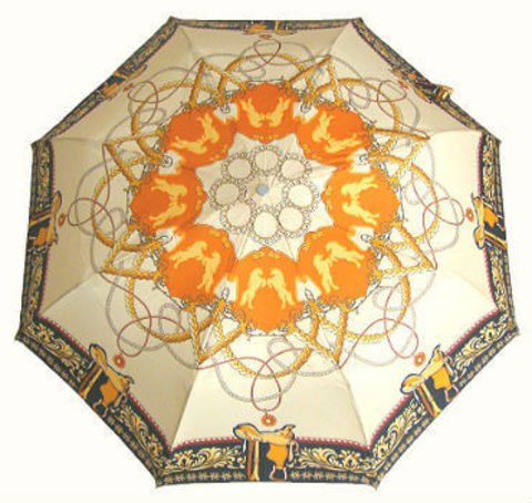 Зонт складной Guy de Jean 3512-orange Les Chevaux