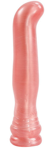 Розовый G-Spot фаллоимитатор из серии Radiant Gems, 17.8 см