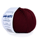 Пряжа Lana Gatto Supersoft 10105 бордо