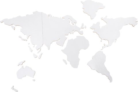 Пробковая карта мира 90х40 см