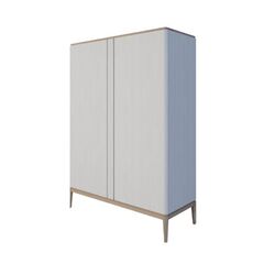 Шкаф 2-створчатый Иконс (белый/беленый дуб)