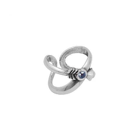 Кольцо Ciclon с кристаллом и серебряным покрытием Infinito 16.5 мм K213502-07-9