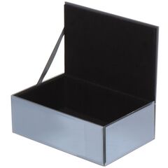 Шкатулка для украшений, стекло, 19.5х12.5х7 см, с зеркалом, Y6-2089