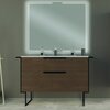 Cezares 55161 URBAN Тумба под раковину с двумя выдвижными ящиками 55161 Frassino scuro, 120x46x62