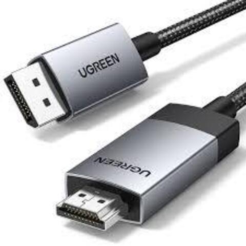 Кабель UGREEN DP119 (25491) DP to HDMI 4K Cable 3м черный/Silver