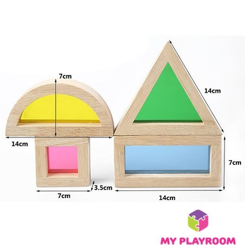 Большой конструктор Сенсорные блоки (Sensory blocks), 16 деталей 7