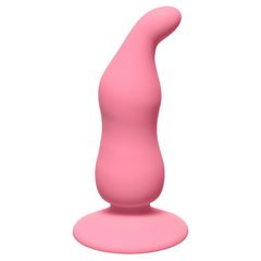 Розовая анальная пробка Waved Anal Plug Pink - 11 см. - 