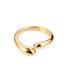 Латунное кольцо "Две Капли" gold