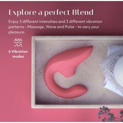 Бесконтактный клиторальный стимулятор Womanizer Blend, розовый