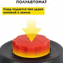 Головка триммерная серия WIND DDE Wind 6 безразборная смена корда (М10х1,25 мм левая,+адаптор М10х1,0 мм левая) (640-148)