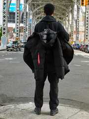 Удлиненная парка Alpha Industries Long Puffer Parka Black (Черная)