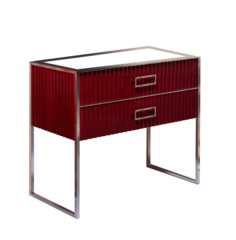 Boheme Monaco 866-100-RCR Тумба, цвет: бордо глянец, хром фото