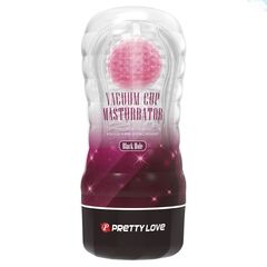 Прозрачный текстурированный мастурбатор Vacuum Cup Masturbator Black Hole - 