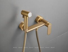 Смеситель с гигиеническим душем HAIBA HB5516-5 золото